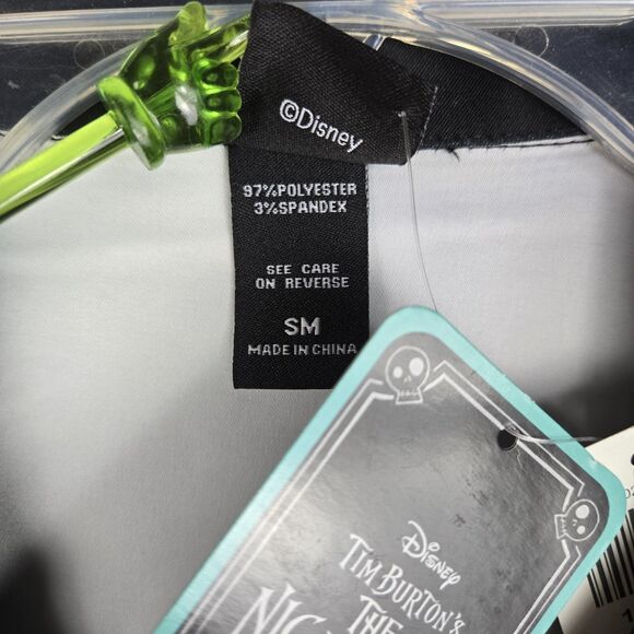 Disney Nightmare Before Christmas Button Shirt Men's S Sublimated Hill Scene - Picture 4 of 8